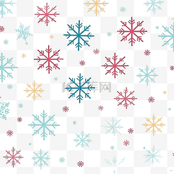 下雪图片下雪天气图片_圣诞无缝图案与雪花时尚柔和的色