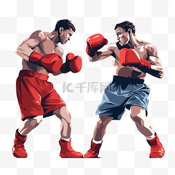 力量简单图片_拳击手在训练场强拳击手用红色手