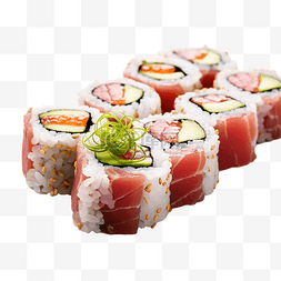 海藻图片_金枪鱼卷寿司 日本料理 亚洲美味