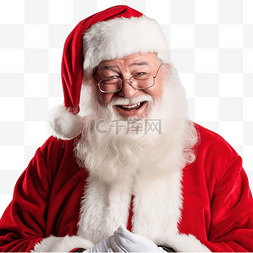 圣诞老人主题图片_真正快乐的圣诞老人肖像有趣的圣