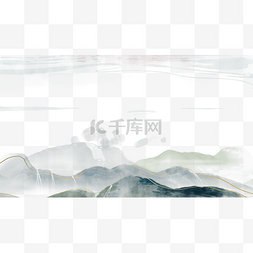 大山图片_水墨山峰风景