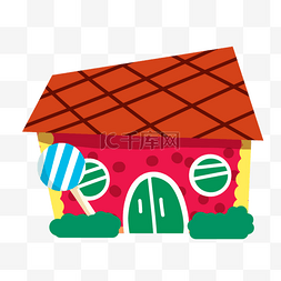 卡通建筑屋子图片_卡通房子绘制小房子