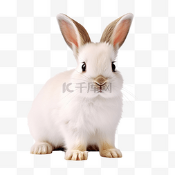 白色兔子 PNG
