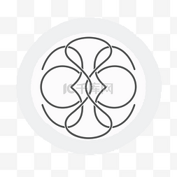 圆圈矢量标志的抽象图案