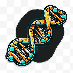 cj wolfensohn 的 dna 符号贴纸艺术 向