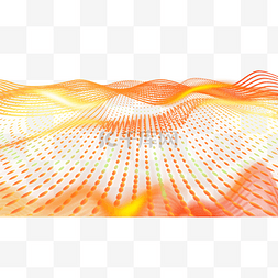 大数据波纹光效横图橙色