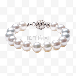 白珍珠手链