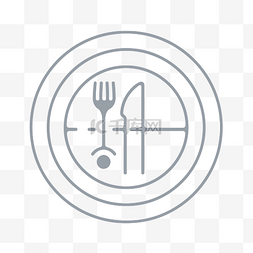 餐饮icon图片_圆圈中的餐饮和食物图标 向量