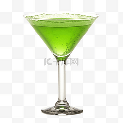 水果饮料图片_万圣节幽灵饮料绿色马提尼鸡尾酒