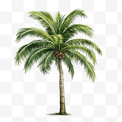 热带棕榈树 PNG 文件