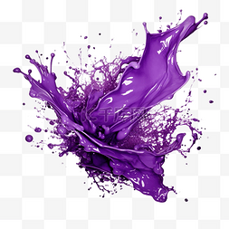 泼漆图片_紫色银河泼漆