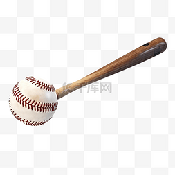 木棍图片_3d 渲染棒球棒与孤立的球