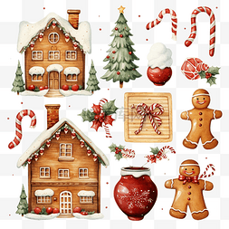 圣诞节活动图片_圣诞快乐传统符号和寒假物品