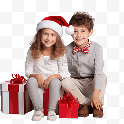 农村大屋压小屋图片_戴着圣诞帽的可爱小孩子坐在房间