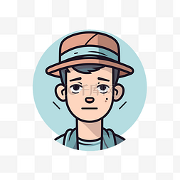 ipad界面控件图片_一个戴着帽子和一件衬衫的年轻人