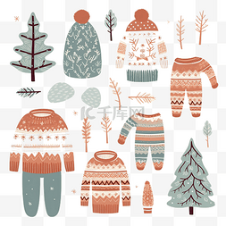 冬季针织衣服 hygge 圣诞节冬季针