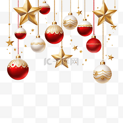 金色星星带图片_圣诞快乐，金色和红色的星星和小