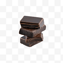 巧克力堆叠黑色写实巧克力