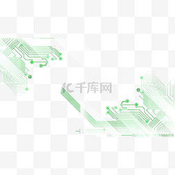 商务科技光效横图绿色