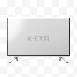 技术引领图片_逼真的液晶屏 LED 电视白色显示样
