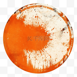 橙色的圆圈图片_橙色的苦恼 grunge 圆圈邮票