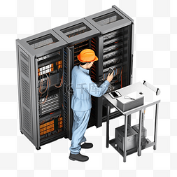人员系统图片_在服务器机房工作的技术人员服务