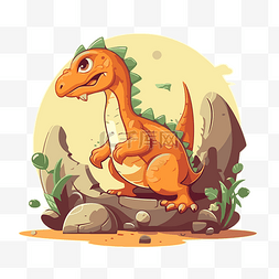 恐龍卡通图片_恐龍蛋 向量
