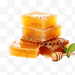多边形细胞图片_各种香甜可口的天然蜂窝蜂蜜