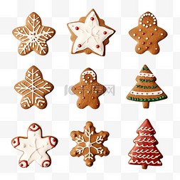 自制各种形状的儿童圣诞饼干