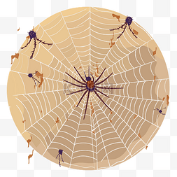 蜘蛛网剪贴画蜘蛛在网中与蜘蛛在