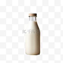 牛奶瓶图片_干草上的牛奶瓶样机秋季农场乡村