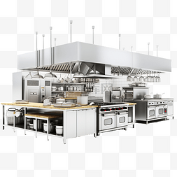 3d酒店图片_3d 餐厅厨房现代工业厨房与设备概
