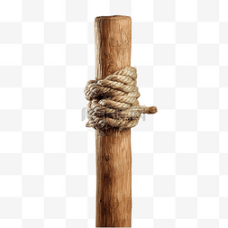 注重基础图片_绳子绑在木杆上