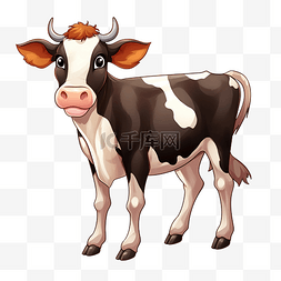 ai格式漫画图片_卡通牛 插图 牛 png 格式 牛的图像