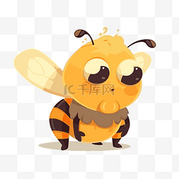 大黄蜂剪贴画可爱卡通蜜蜂卡通 