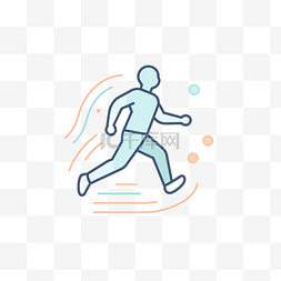 平面跑步素材图片_跑步剪影 向量