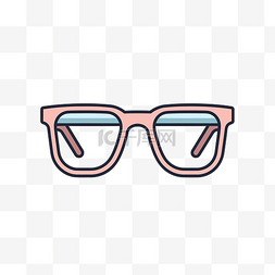 为您的设计设计眼镜图标 向量