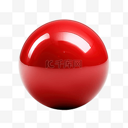 红色光泽球