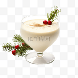 圣诞节活动图片_蛋酒美味的节日饮料，如传统圣诞