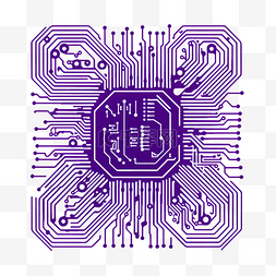 信息内容图片_紫色人工智能技术电路png文件