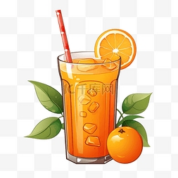 橙汁海报免费图片_卡通橙汁PNG文件