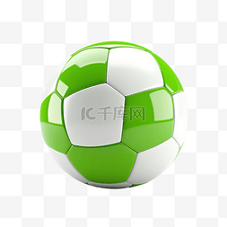 踢足球标志图片_浅绿色足球