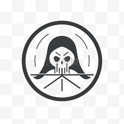 person图片_person the skull icon flat 矢量图