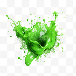 泼漆图片_绿色银河泼漆