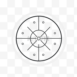 古典圆圈图片_白色圆圈徽章显示点数和目标移动