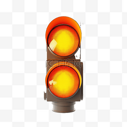 城市橙图片_交通灯橙灯警示灯