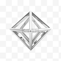五角棱镜几何形状 3d 插图