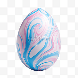 蛋装饰品图片_粉色和蓝色的复活节彩蛋
