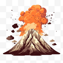 火岩石图片_山火山喷发