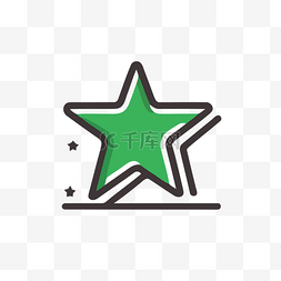 绿色的对图片_对应用程序图标进行评分的星星 